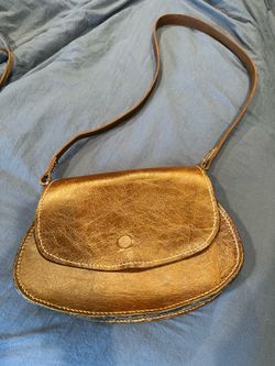 Brown handmade leather purse