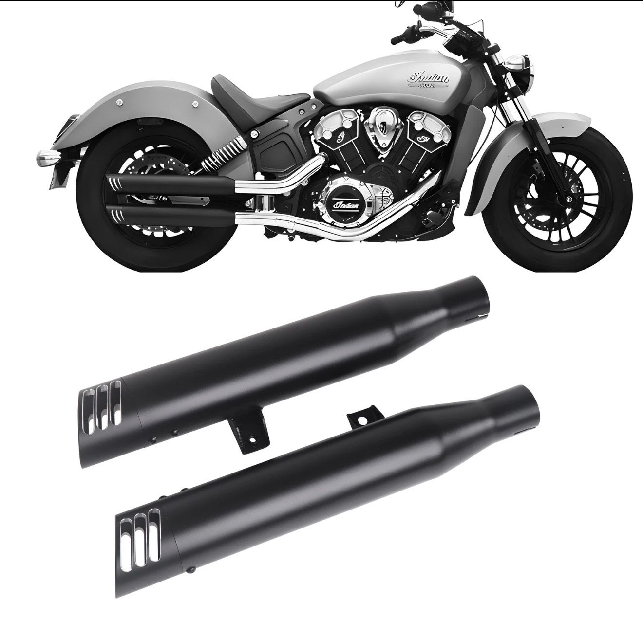 Indian Scout Sharkroad Slip On Exhaust