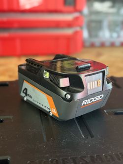 RIDGID 18V Lithium-lon 4.0 Ah Battery