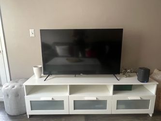 White IKEA BRIMNES TV Stand Entertainment Center - Clean / Like New
