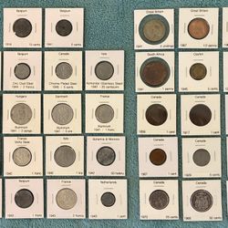 Collection of World War 2 Era Coins and United Kingdom Coins — Set of 33 World Coins