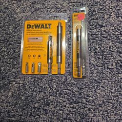 2 Sets Of Dewalt Drive N Guide Bits 