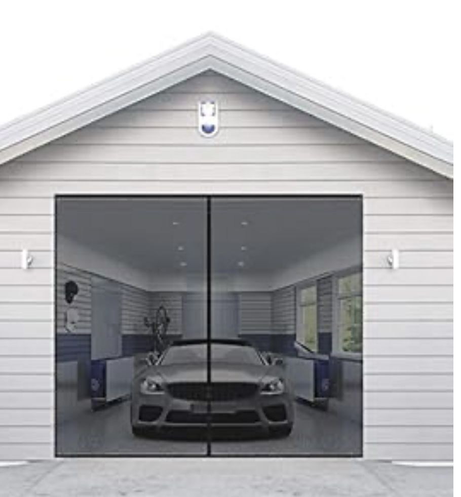 MAGNETIC GARAGE SCREEN (9X7 FT) NEW