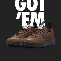 NikeCraft General Purpose Shoe Tom Sachs Field Brown 9.5M/11W
