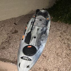 Pelican Premium RAM-X Angler Sit-On-Top Fishing Kayak w/ Paddle & Seat