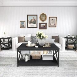 set of two Small Side Table and  coffee  table 