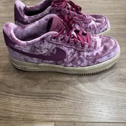 Nike Air Force 1 Size 6Y Purple Velvet 