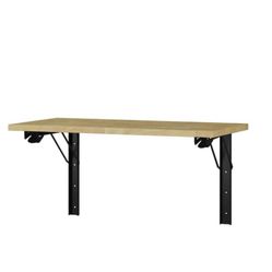 Unbranded Industrial 4 ft. Folding Wood Top Workbench
