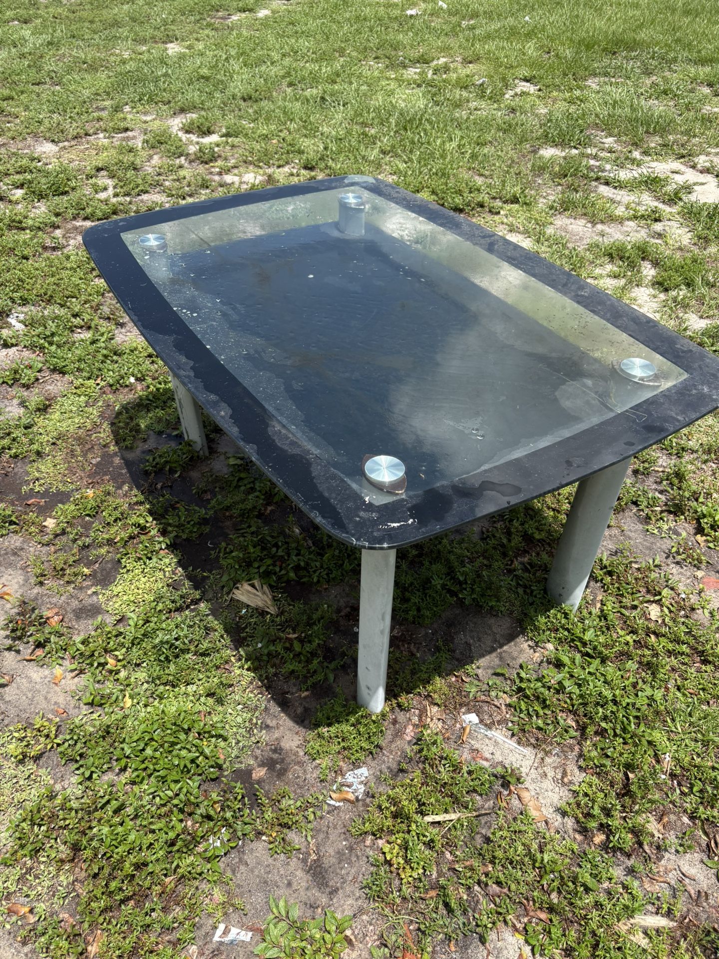Dirty Modern Glass Table
