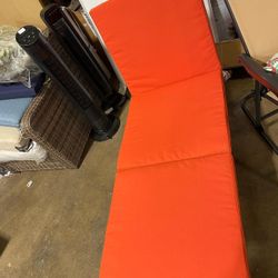 Christopher Knight Home Jamaica Outdoor Water Resistant Chaise Lounge Cushion, Orange