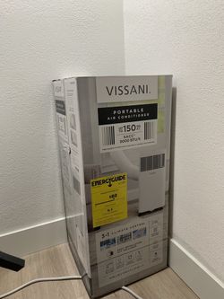 Vissani 5,000 BTU Portable Air Conditioner – Works Great – Includes Window Kit
