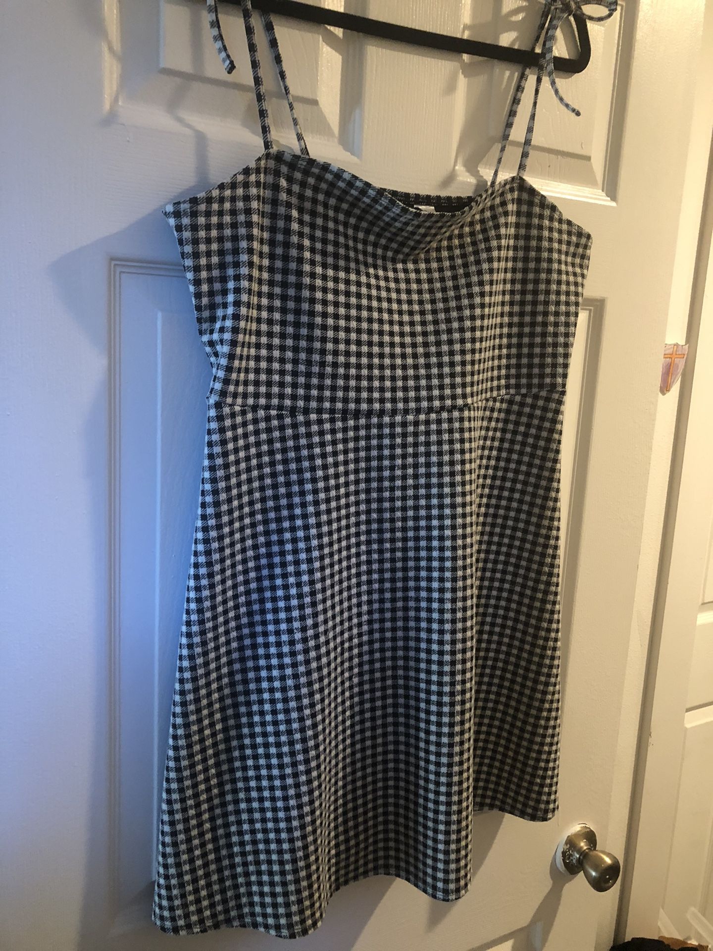 H&M Divided Dress Black And White Gingham XL