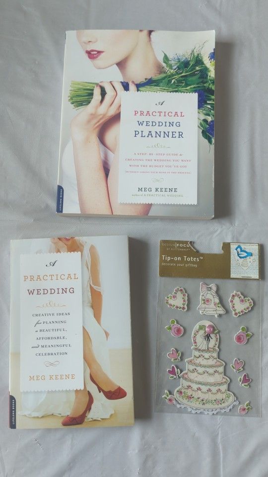 📚 A Practical Wedding + The A Practical Wedding Planner - $5 (Bonus Wedding Stickers!) 💍