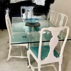 Glass Dining Table Set