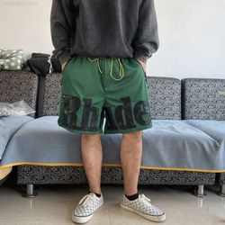 Rhude Mesh/leather Shorts
