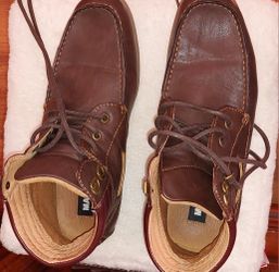 Madden Men Brown Leather Shoe Boots, sz 9, $35 GLENN HEIGHTS TX PPU OR SHIP Madden Men Brown Leather Shoe Boots by MADDEN, sz 9, $35  main image 3