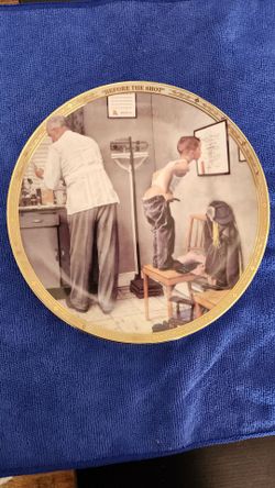 Norman Rockwell 'Before The Shot' Collector Plate