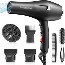 Faszin Ionic Salon Hair Dryer, Professional Blow Dryer AC Motor Fast Drying w...