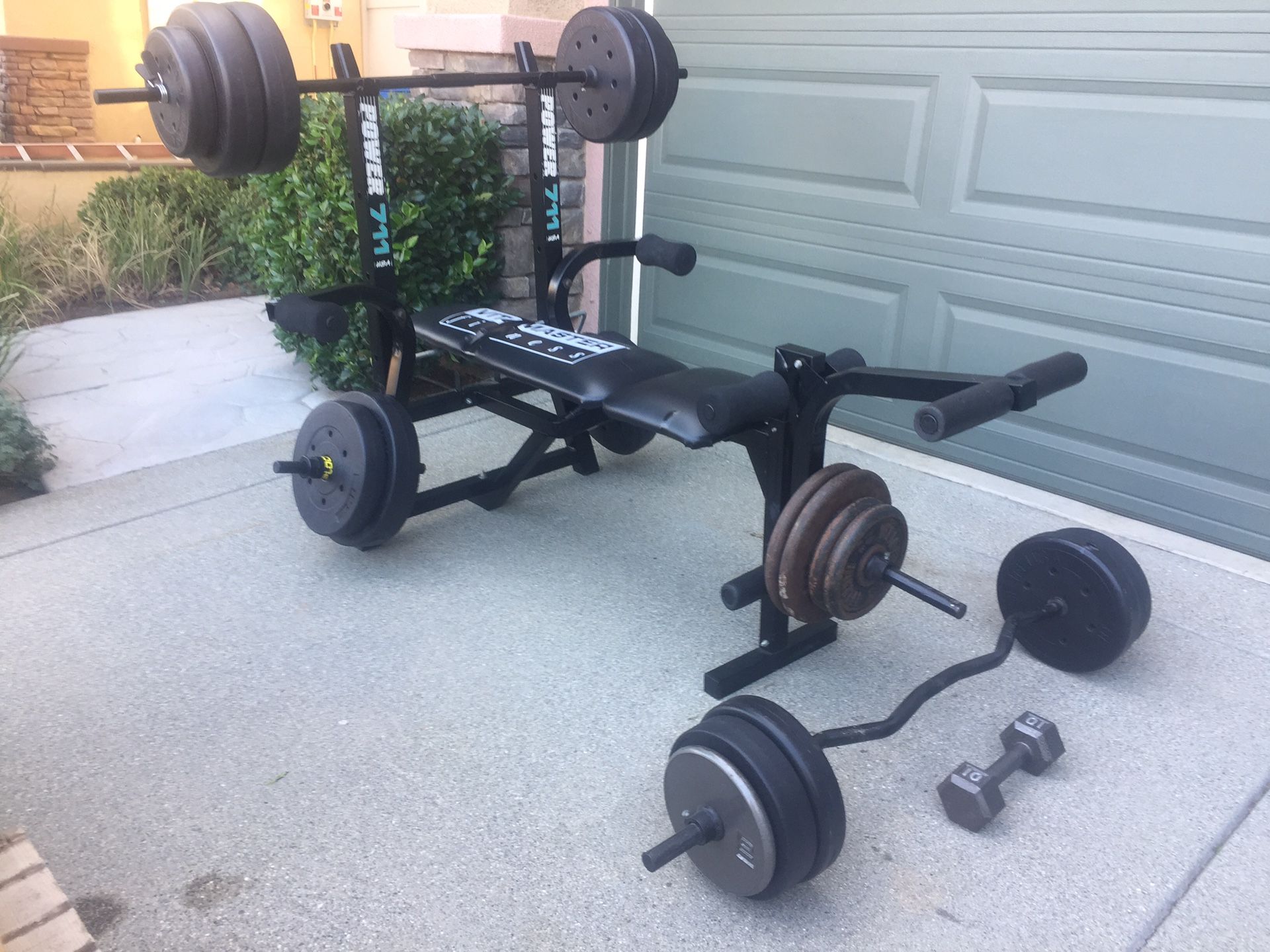 Vitamaster Power 711 Weight Bench & Weight Set