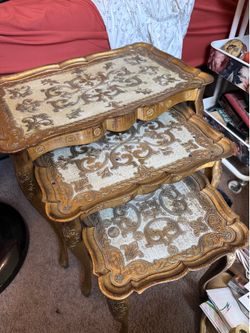 Antique nesting tables