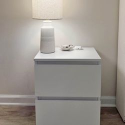 MODERN 2 Drawer Nightstands - WHITE