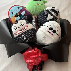 Nightmare Before Christmas Jack, Sally, Oogie Boogie, Dr. Finkelstein, Vampire Teddy Valentine’s Day Bouquet 