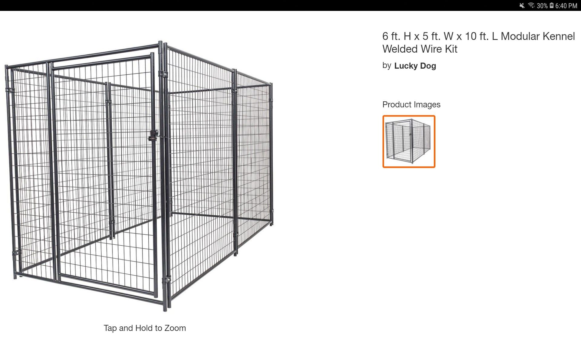 Welded wire kennel cage