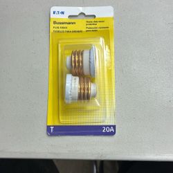 Busman Plug Fuse ( Bussmann BP/T-20 Bp/T-20 20 Amps Time Delay Plug Fuse 2 pc)
