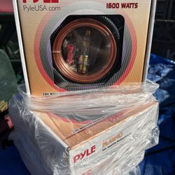 Pyle Car Stereo Wiring Kit - Audio Amplifier & Subwoofer Speaker Installation Cables (4 Gauge), Blue (PLAM40)