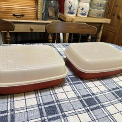 Vintage Tupperware Season -N - Serve Meat And Vegetable Marinade Containers 