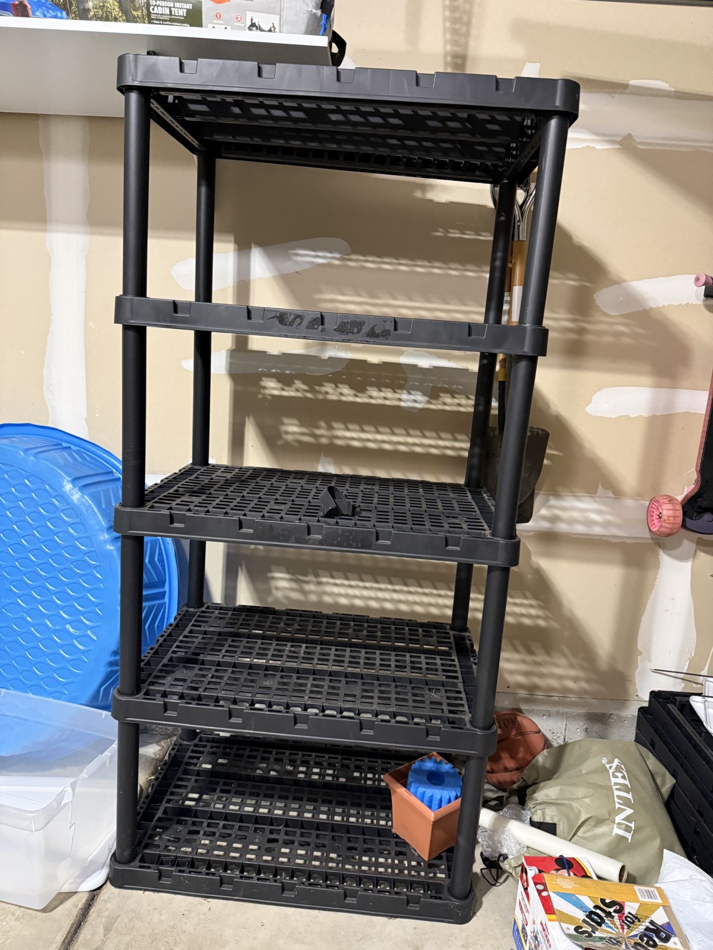 MaxIt™ Knect-A-Shelf™ 36"W x 74"H × 24"D 5-Tier Plastic Shelving Unit