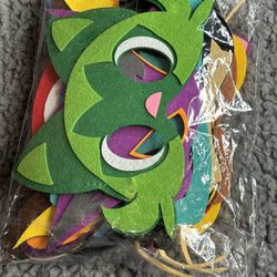 12 pc Pokémon felt mask 