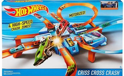 Hot Wheels Criss Cross Crash - Pista de Hot Wheels