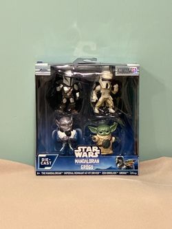 Jada Metalfigs Star Wars Mandalorian 4-Pack Die-Cast Figures