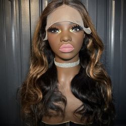 WIG 100% HUMAN HAIR 24”