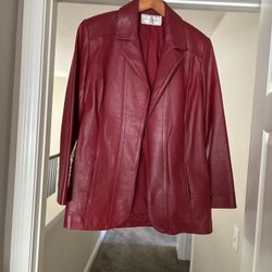 St. John Lamb skin Leather Jacket 