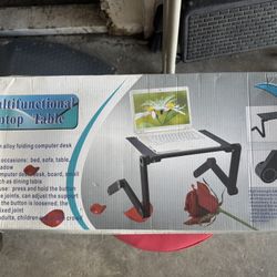 Adjustable Laptop Bed Table, Foldable Portable Laptop Universal Multifunct