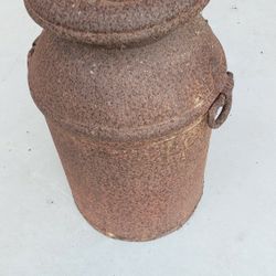 Antique Milk Can - Lots Of "Patina" - -
