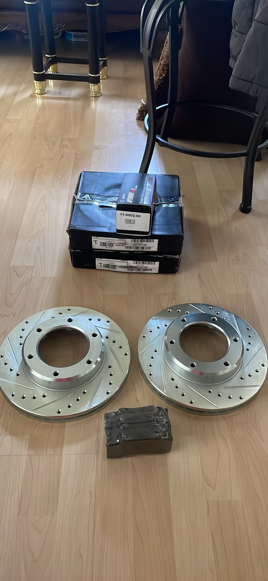 Front Brake pads/rotors 90-92 Toyota Land Cruiser