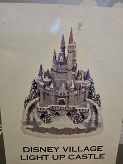 Disney Christmas Village Light Up Cinderella Castle With Tinkerbell