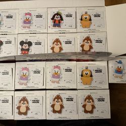 Mickey Family Cute Together Keychain Series Figures
