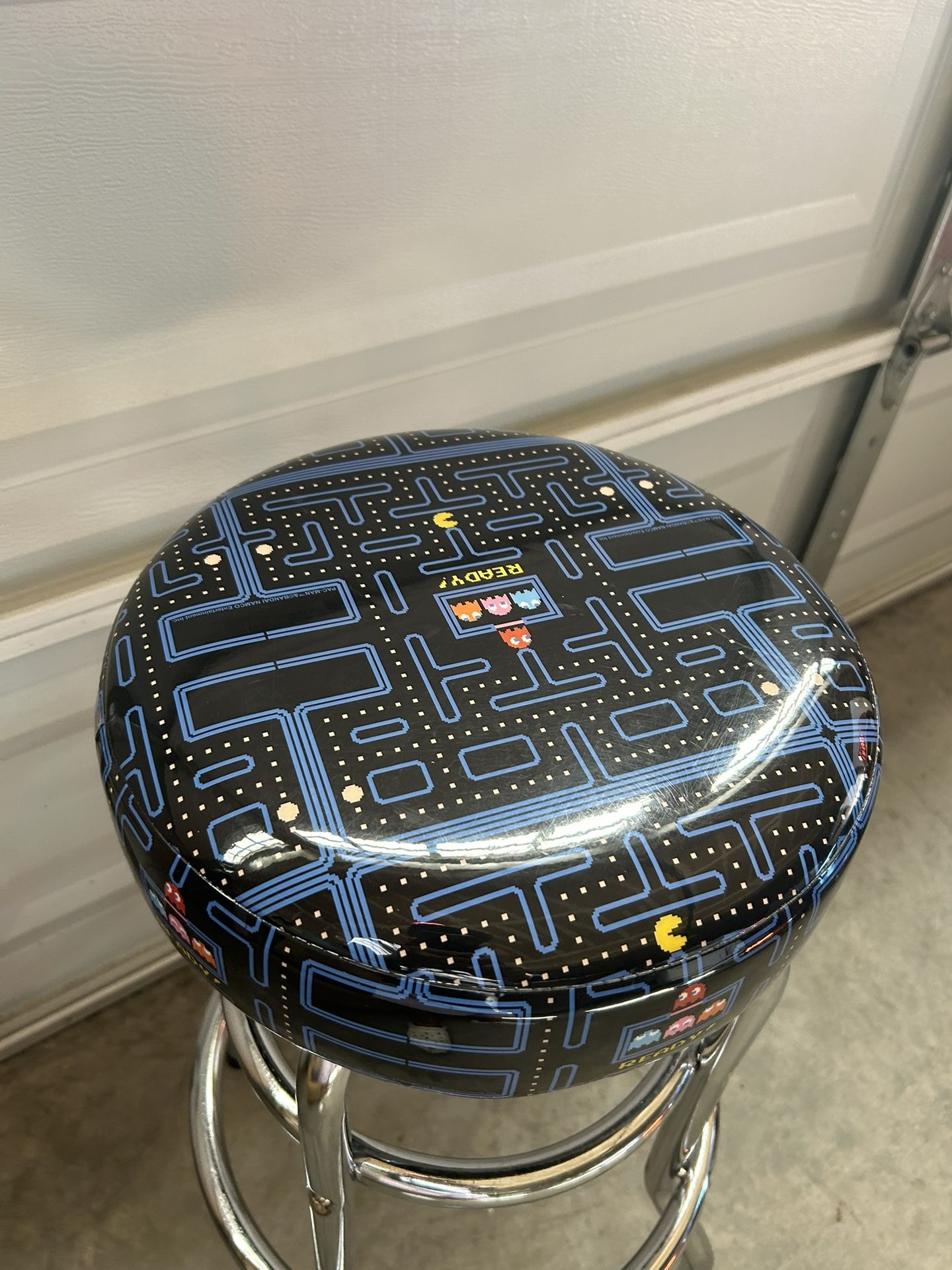 30" Stool For The Authentic Pac-Man Arcade And Beverage Cooler