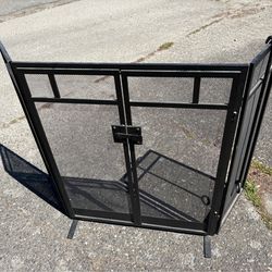 Fireplace Screen + Poker