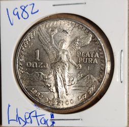 1982 Mexico Libertad 1 oz Silver Coin