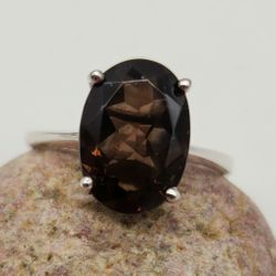 Brazillian, Smoky Quartz. Ring.