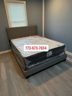 Queen bed + Mattress + Box spring 💥🚨🚛
