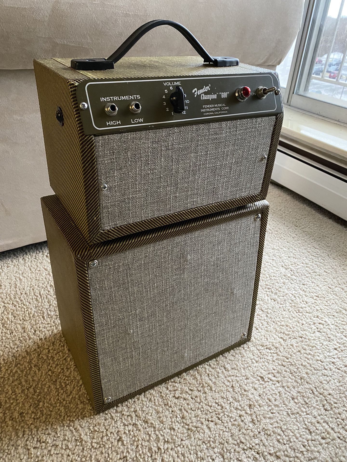 Fender Champion 600 With Custom Cab And Extension Cab for Sale in