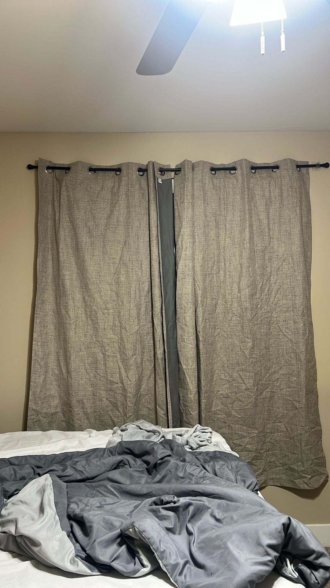 Blackout Curtain And Rod