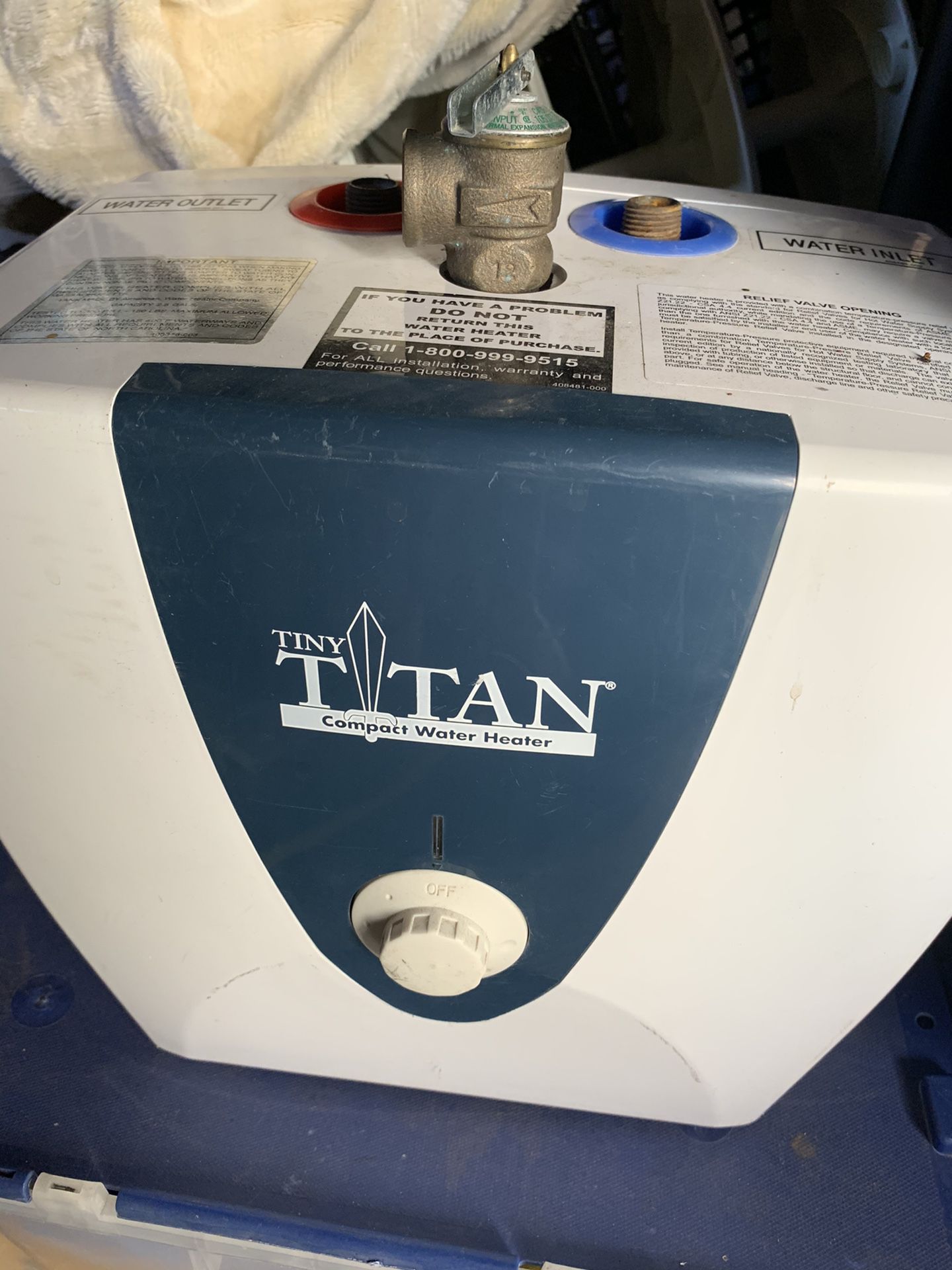 Tiny Titan hot water heater