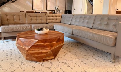 Genuine Leather Sectional